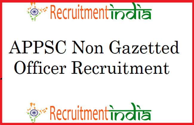 Apply Online Application For Non Gazetted Post In AP