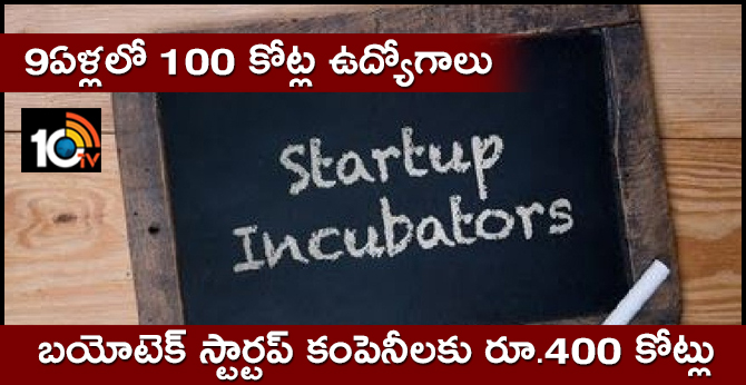 rs 400 crore for biotech incubation centres