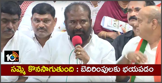 TSRTC JAC Convenor Ashwathama Reddy press meet on CM KCR comments