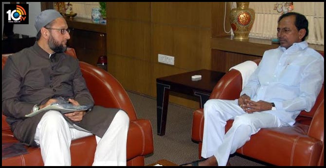 owaisi brothers meet cm kcr