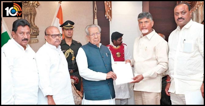 AP Governor meeting with Assembly Speaker and AP Legislative Council Chairman