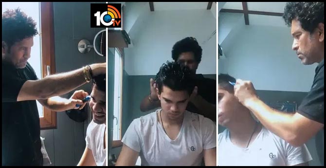 Tendulkar Turns Barber for Son Arjun, Thanks ‘Assistant’ Sara
