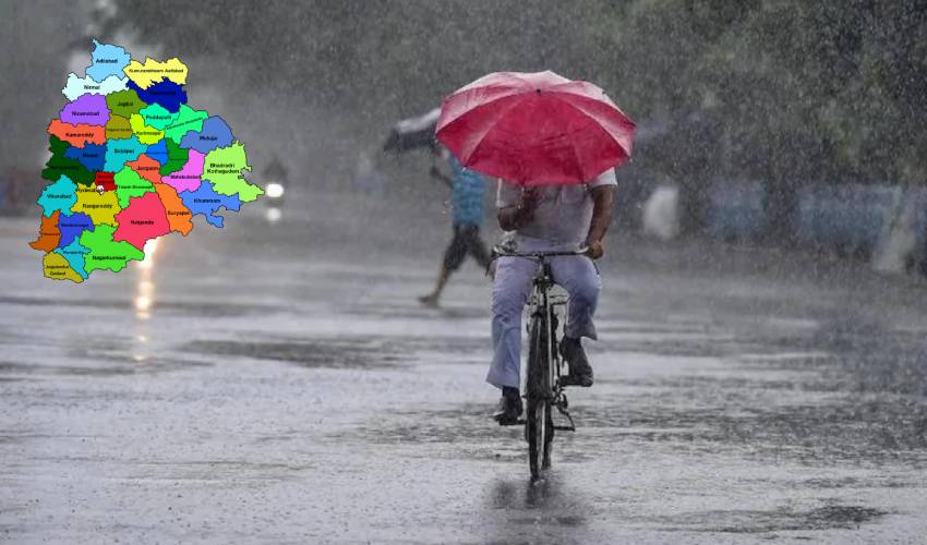 Telangana : అల్పపీడనం ఎఫెక్ట్.. మూడు రోజులు వర్షాలు | coming three days Light to moderate rains in telangana