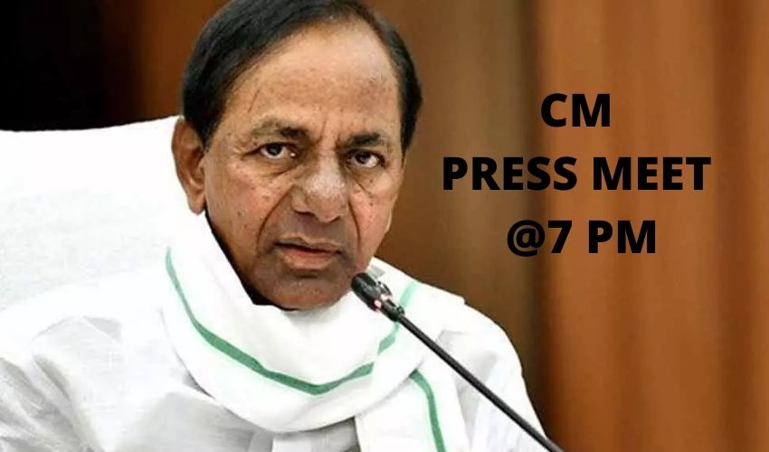 KCR : సీఎం కేసీఆర్ ప్రెస్ మీట్.. రాత్రి 7 గంటలకు | cm kcr press meet today by 7 pm